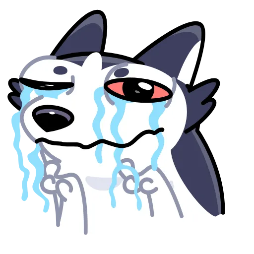 😭 Стикер «Siberian Husky» для Telegram
