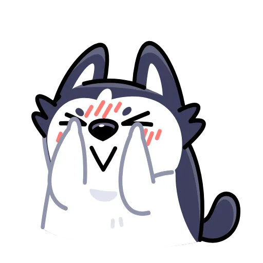 🙈 Стикер «Siberian Husky» для Telegram
