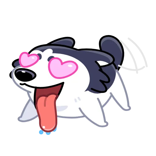 😍 Стикер «Siberian Husky» для Telegram