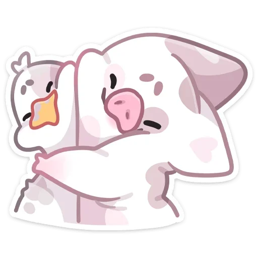 🤗 Стикер «Свинка Хуся» для Telegram