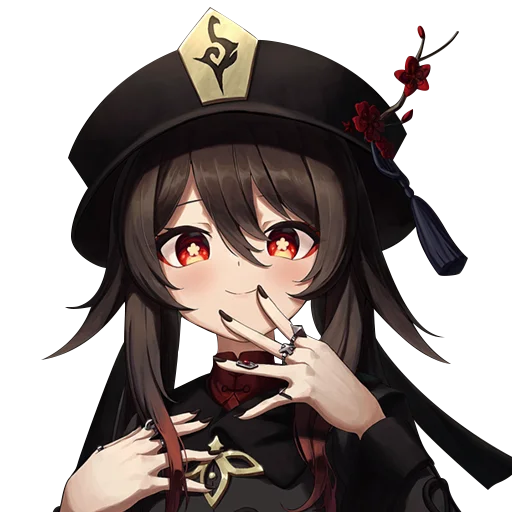 😊 Стикер «hu tao waifu» для Telegram