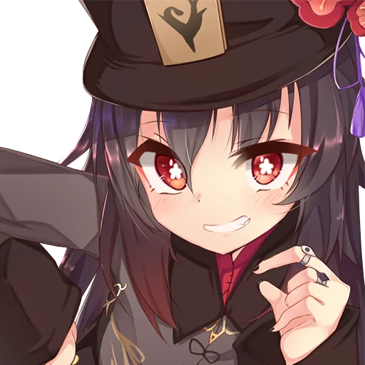 😁 Стикер «hu tao waifu» для Telegram