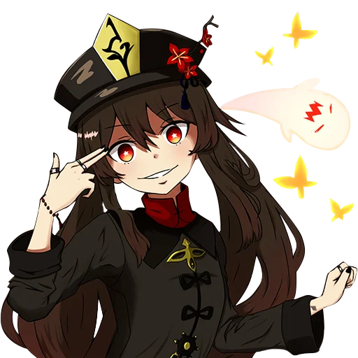 🤯 Стикер «hu tao waifu» для Telegram