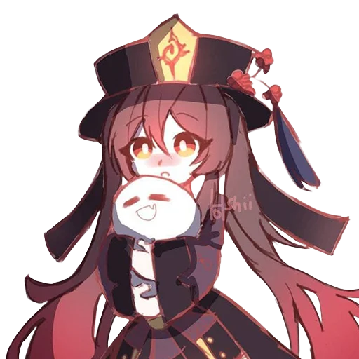 😊 Стикер «hu tao waifu» для Telegram