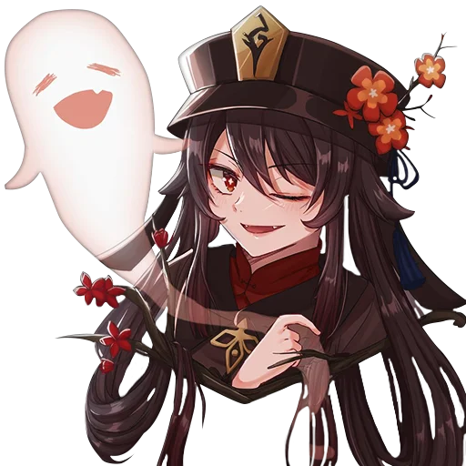 😋 Стикер «hu tao waifu» для Telegram