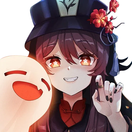 😬 Стикер «hu tao waifu» для Telegram