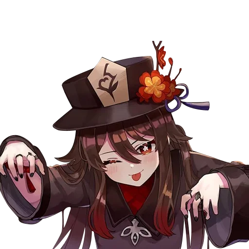 😜 Стикер «hu tao waifu» для Telegram