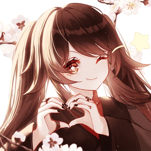 ❤️ Стикер «hu tao waifu» для Telegram