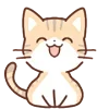 Стикер 16 Huwa Cat ੭ 