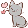 Стикер 23 Huwa Cat ੭ 