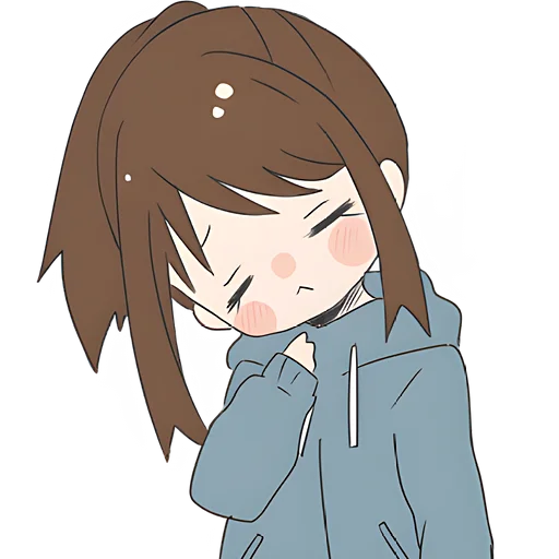 😞 Стикер «Хвостик тян» для Telegram