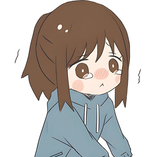 🥺 Стикер «Хвостик тян» для Telegram