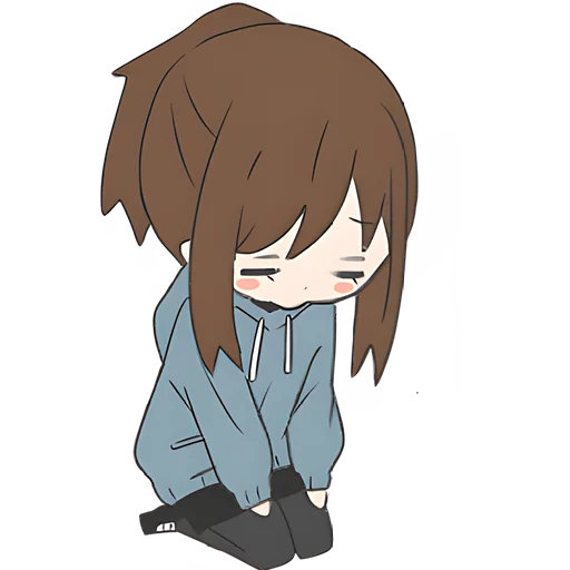 😞 Стикер «Хвостик тян» для Telegram