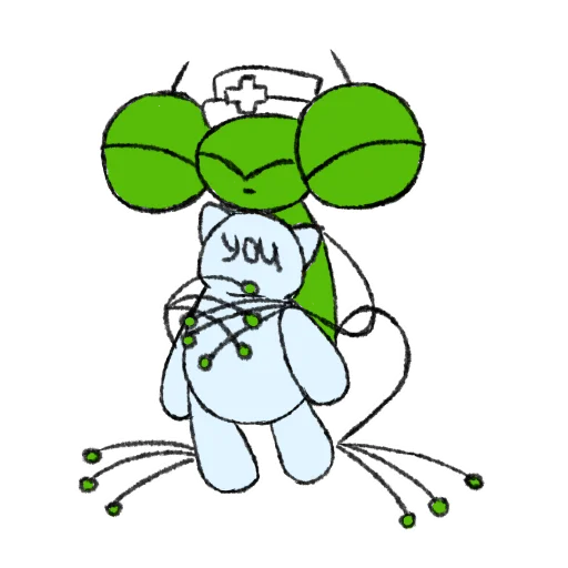 ☺️ Стикер «Hydrogen Frog ->» для Telegram