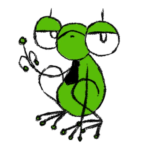 🖕 Стикер «Hydrogen Frog ->» для Telegram