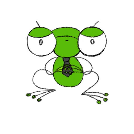 😞 Стикер «Hydrogen Frog ->» для Telegram