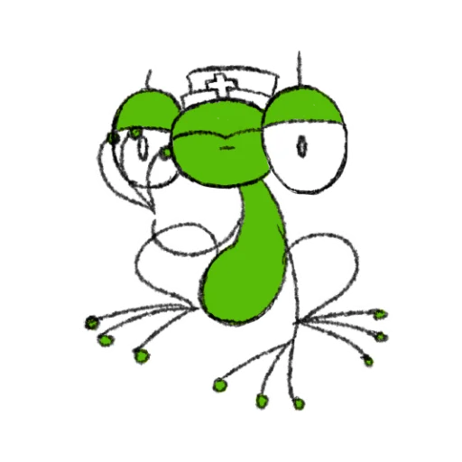 🤦‍♂ Стикер «Hydrogen Frog ->» для Telegram