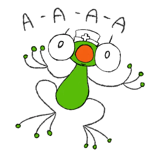 🫨 Стикер «Hydrogen Frog ->» для Telegram