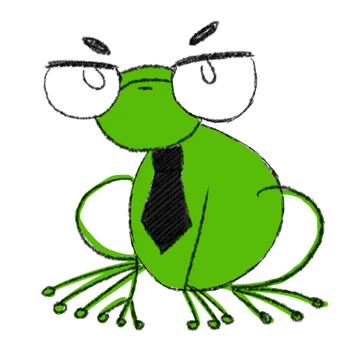 😡 Стикер «Hydrogen Frog ->» для Telegram