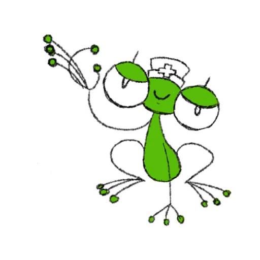 👌 Стикер «Hydrogen Frog ->» для Telegram