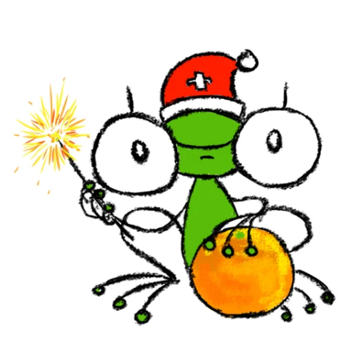 🎉 Стикер «Hydrogen Frog ->» для Telegram