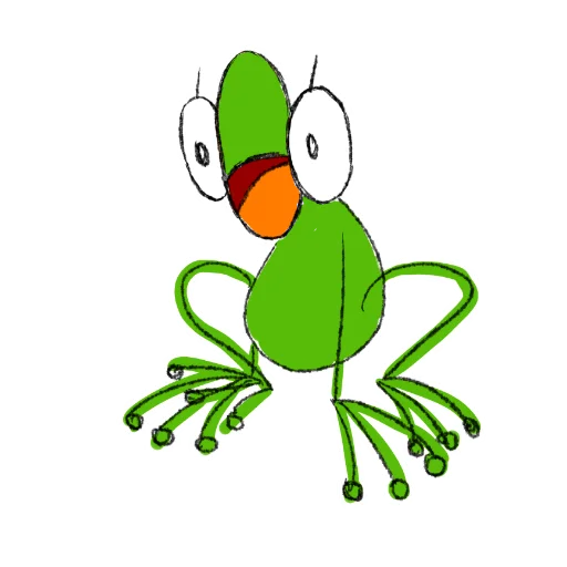 😱 Стикер «Hydrogen Frog ->» для Telegram