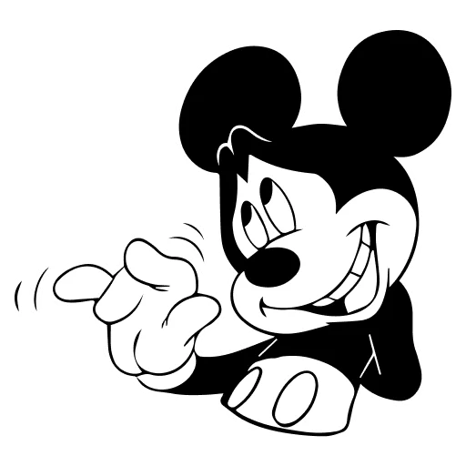 🤍 Стикер «Mickey Mouse» для Telegram