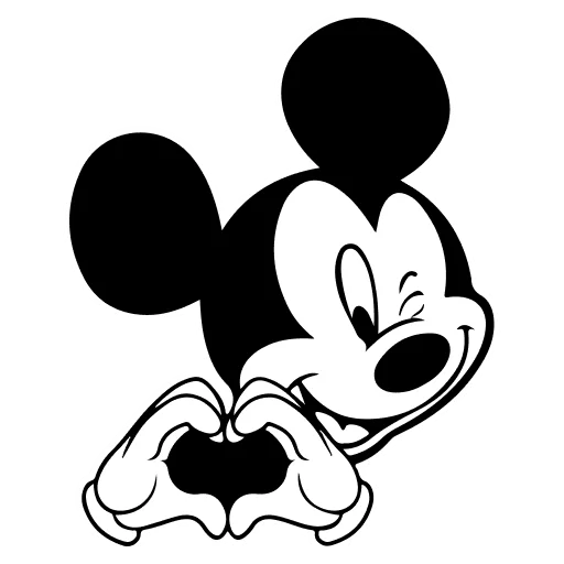 🤍 Стикер «Mickey Mouse» для Telegram