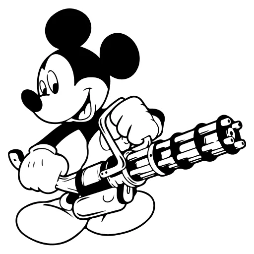 🤍 Стикер «Mickey Mouse» для Telegram