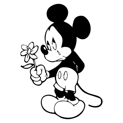🤍 Стикер «Mickey Mouse» для Telegram