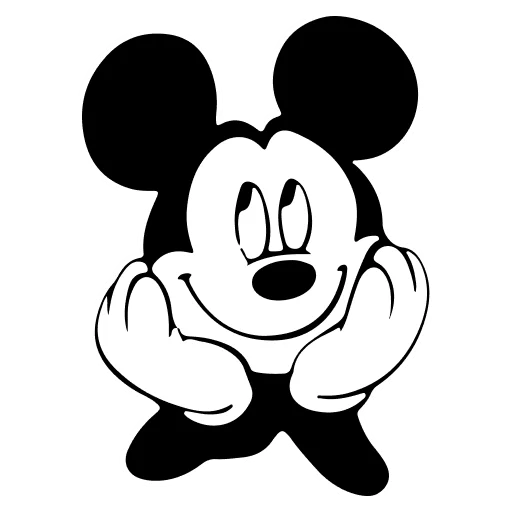 🤍 Стикер «Mickey Mouse» для Telegram