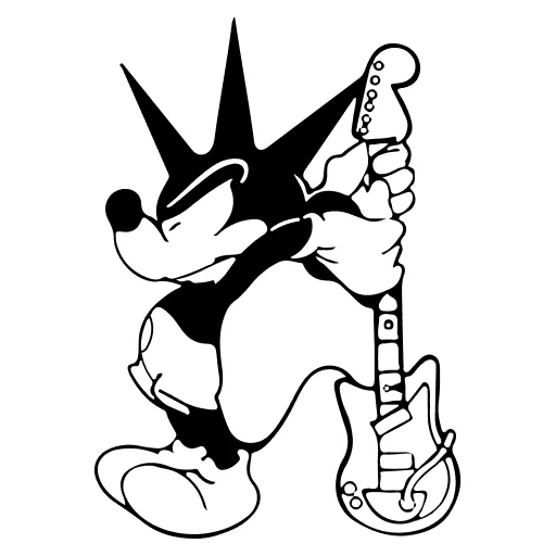 🤍 Стикер «Mickey Mouse» для Telegram