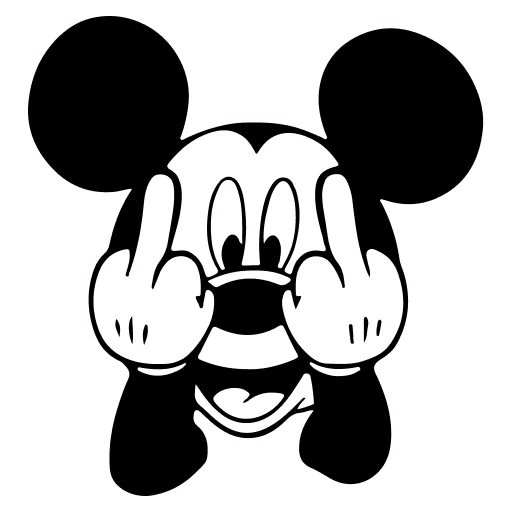 🤍 Стикер «Mickey Mouse» для Telegram