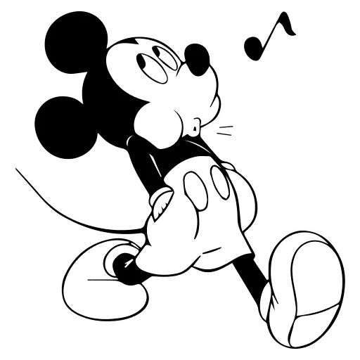 🤍 Стикер «Mickey Mouse» для Telegram