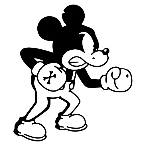 🤍 Стикер «Mickey Mouse» для Telegram