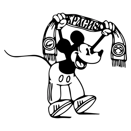 🤍 Стикер «Mickey Mouse» для Telegram