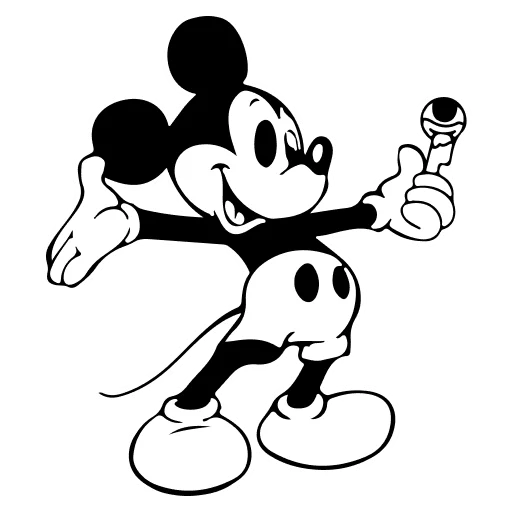 🤍 Стикер «Mickey Mouse» для Telegram