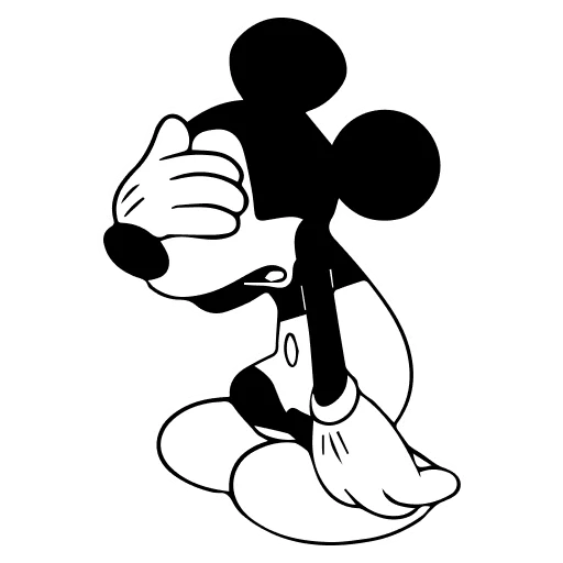 🤍 Стикер «Mickey Mouse» для Telegram