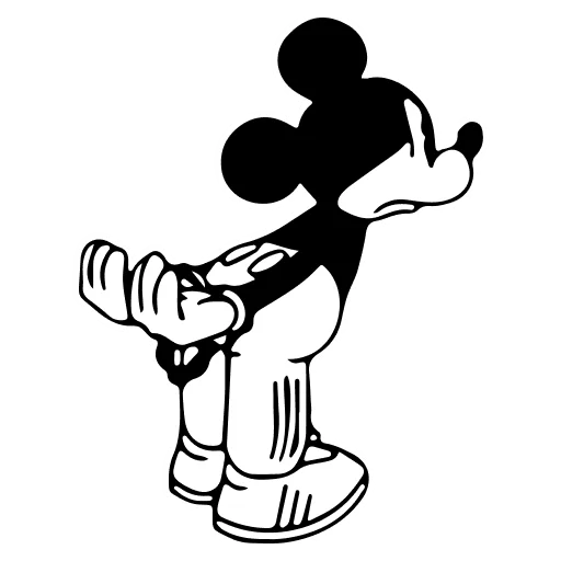 🤍 Стикер «Mickey Mouse» для Telegram