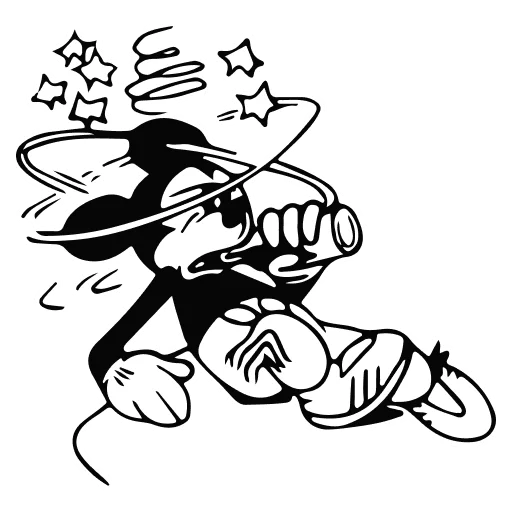 🤍 Стикер «Mickey Mouse» для Telegram