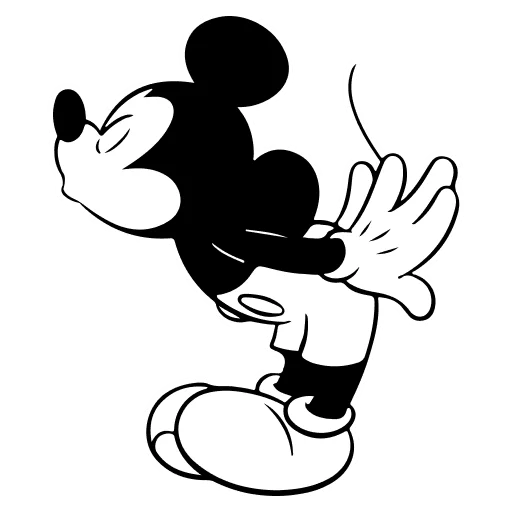 🤍 Стикер «Mickey Mouse» для Telegram