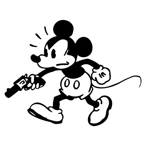 🤍 Стикер «Mickey Mouse» для Telegram