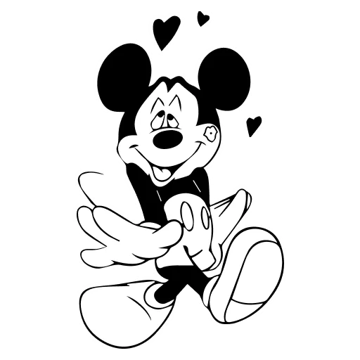 🤍 Стикер «Mickey Mouse» для Telegram