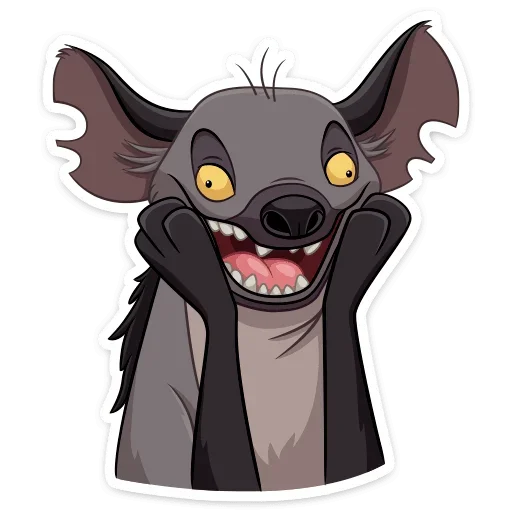 ☺️ Стикер «Гиены» для Telegram