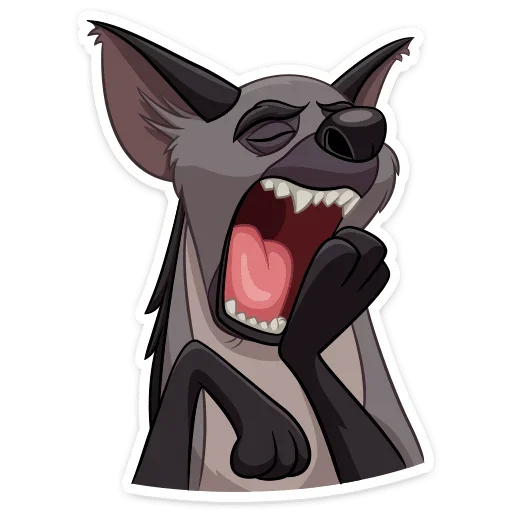 😴 Стикер «Гиены» для Telegram