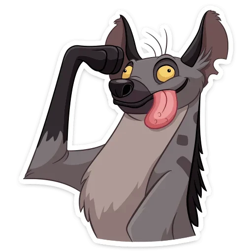 😝 Стикер «Гиены» для Telegram
