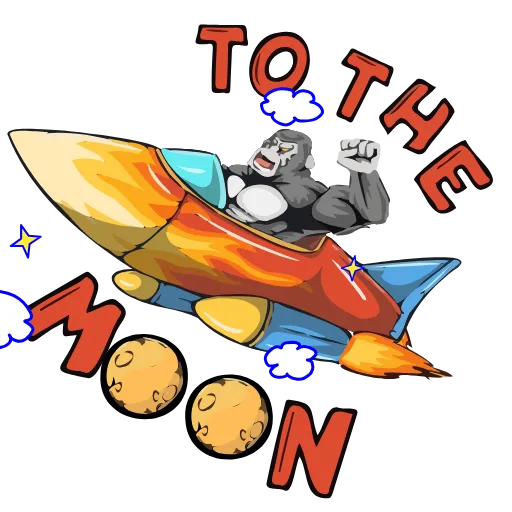 🌕 Стикер «HypeApes» для Telegram