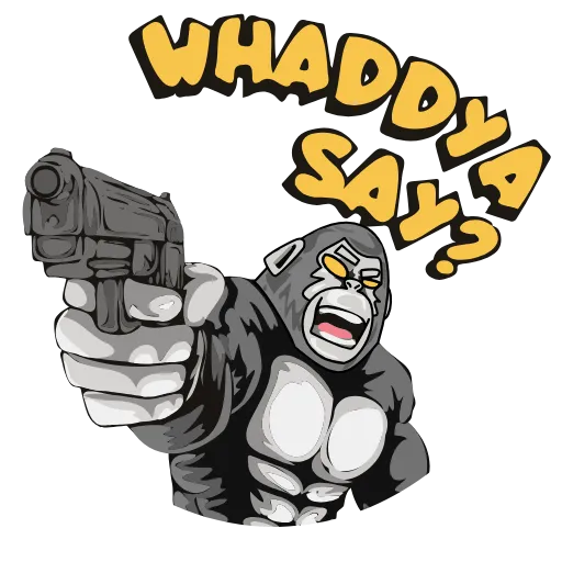 🔫 Стикер «HypeApes» для Telegram