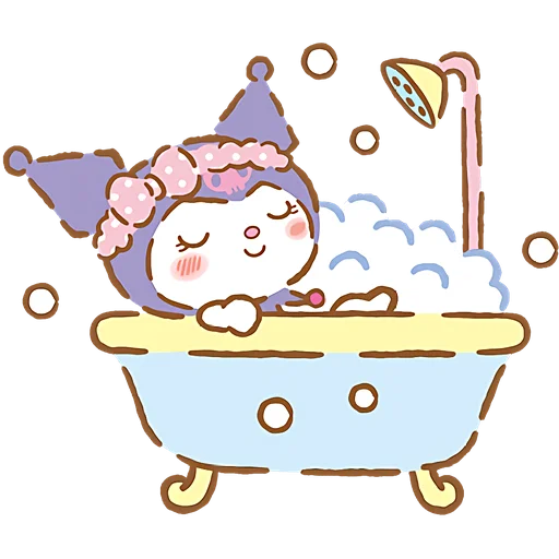 🛁 Стикер «Я люблю Куроми» для Telegram