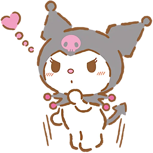 🥰 Стикер «Я люблю Куроми» для Telegram